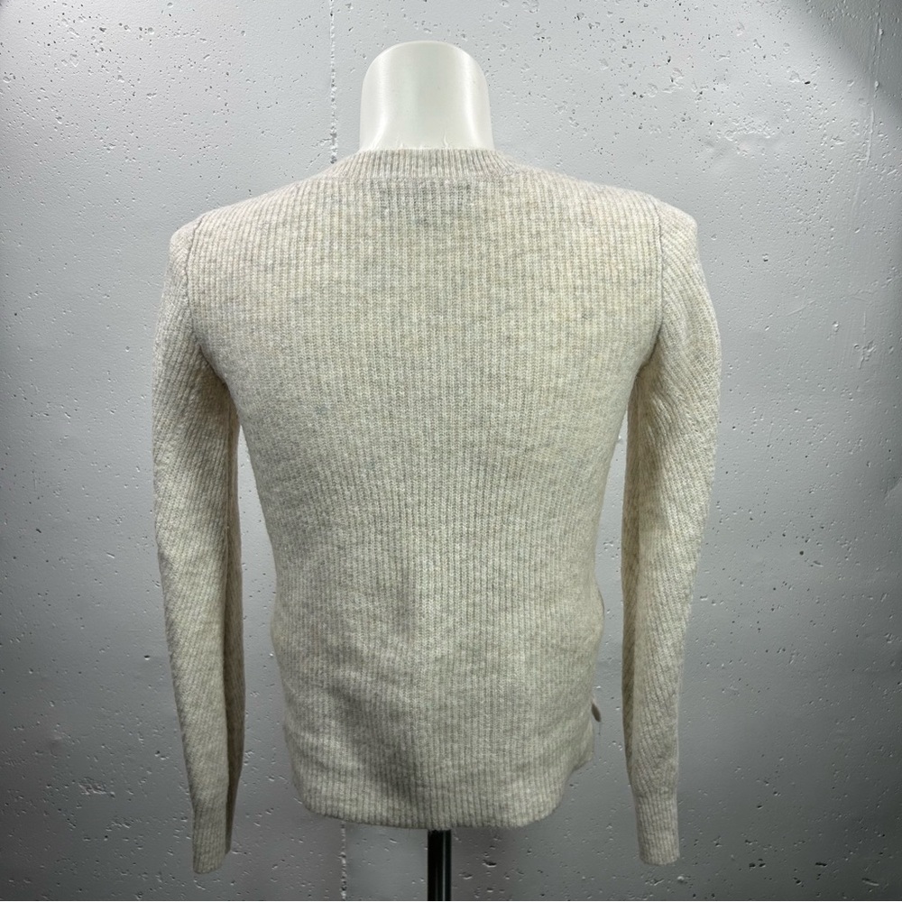 Loft Cream Cable Knit Sweater S - Picture 6 of 6